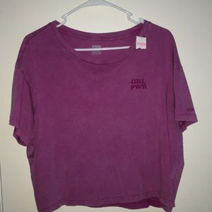 Pink “girl power” shirt